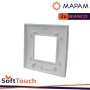PLACCA SOFT-TOUCH ART-T1 2P 8002ST-1 BIANCO BTICINO LIVING ( LGT ) COMPATIBILE
