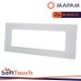 PLACCA SOFT-TOUCH GEM-T2 7P 6007ST-1 BIANCO