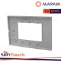 PLACCA SOFT-TOUCH GEM-T2 3P 6003ST-2 NERO