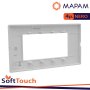 PLACCA SOFT-TOUCH GEM-T2 4P 6004ST-2 NERO