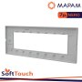 PLACCA SOFT-TOUCH GEM-T2 7P 6007ST-2 NERO