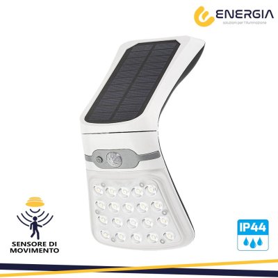 LAMPADA SOLARE CON SENSORE 20W BIANCO