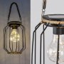 SLUIS, OUTDOOR SOLAR LAMP, 10PCS STRING LED IN BULB, BLACK M