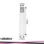 HAREN, OUTDOOR FLOOR LAMP, BLACK ALUMINIUM LAMP WITH TRANSPA