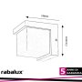 ANDELLE, OUTDOOR WHITE PLASTIC WALL LAMP, 10W, WITH SHADE: 5