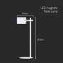 LAMPADA LED DA TAVOLO MAGNETICA 3W CON BATTERIA RICARICABILE USB C COLORE BIANCO TOUCH DIMMERABILE 3IN1
