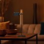 LAMPADA LED DA TAVOLO MAGNETICA 3W CON BATTERIA RICARICABILE USB C COLORE NERO TOUCH DIMMERABILE 3IN1