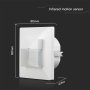 PIR SENSOR TWO WIRE LINE 120A DETECTION RATE WHITE BODY