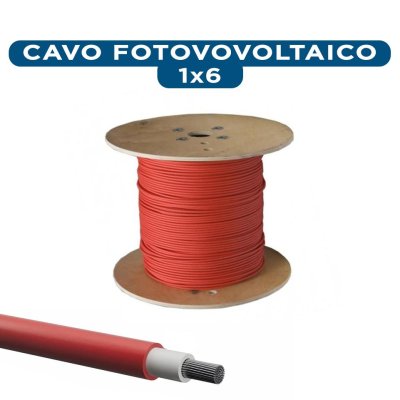 CAVO FOTOVOL.H1Z2Z2-K 1X6 ROSSO