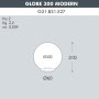 G300 BASE MODERNA BIANCO TRASPARENTE E27