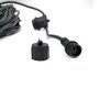 CATENARIA CON 15 LAMPADE E27   LUNGHEZZA 15MT NERO