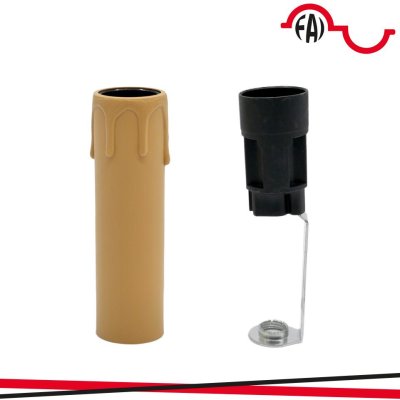 P.DE E14 A CANDELA H85 ANTICO