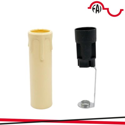 P.DE E14 A CANDELA H85 AVORIO
