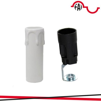 P.DE E14 A CANDELA H65 BIANCO