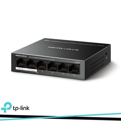 SWITCH DESKTOP 6 PORTE 10/100MBPS CON 4 PORTE POE+