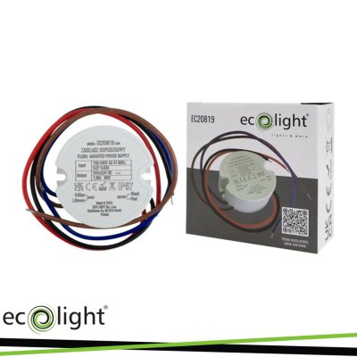 ALIMENTATORE 24V 20W IP67 1,2A 50X50X22