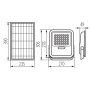 LAMPADA SOLARE LED FL SONE SLR L NW-GR - KANLUX