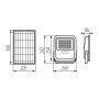 LAMPADA SOLARE LED FL SONE SLR M NW-GR - KANLUX