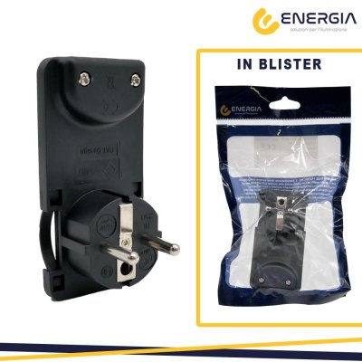 SPINA PIATTA STANDARD TEDESCO  16A 2P+T NERA