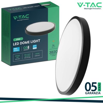 36W LED DOME LIGHT  WITH SAMSUNGCHIP 6500K RD,BLACK FRAME IP