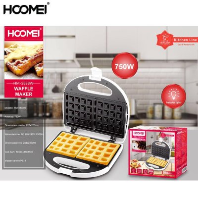 PIASTRA PER WAFFLE 750W