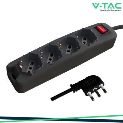 1.5M EXTENSION SOCKET W/ 1 SWITCH (POLYBAG+CARD) 4 PIN - BLA