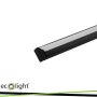 PROFILO ANGOLARE R02, NERO + PARALUME OPALINO, 2MT