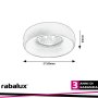 LUIZA,IND.RECESSED, GU10 1XMAX25W, D10CM