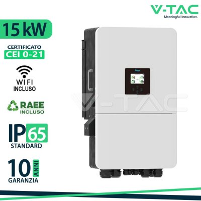 INVERTER 15KW HYBRID TRIFASE ON/OFF GRID CEI-021 WIFI INCL.