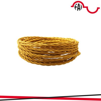 CAVO SETA DOPPIO ISOL. 3X1MM   ORO