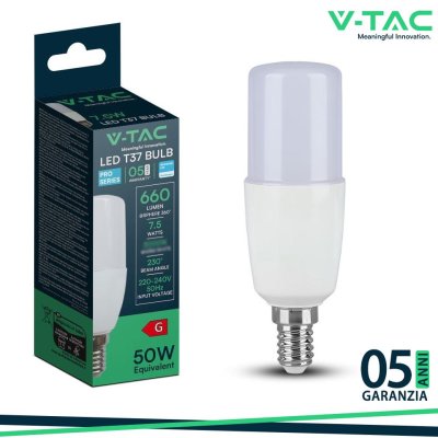 7.5W T37 PLASTIC BULB-SAMSUNG CHIP COLORCODEE:4000K E27