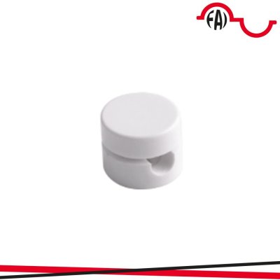 GANCIO SERRACAVO PVC BIANCO