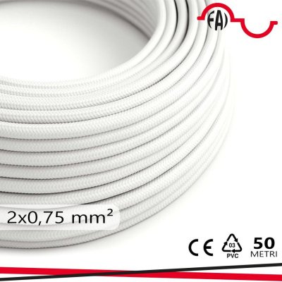 CAVO TONDO 2X0,75MM BIANCO