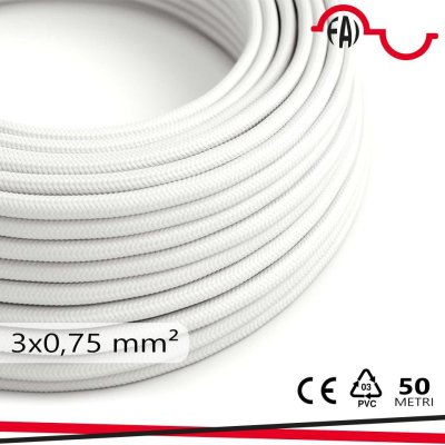 CAVO TONDO 3X0,75MM BIANCO