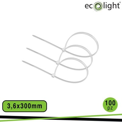 FASCETTA FERMACAVO 3,6X300MM   BIANCO