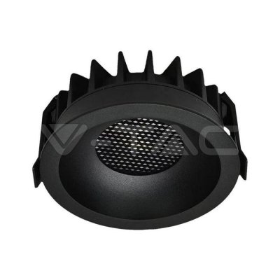 12W LED HONEY COMB DOWNLIGHT BRIDGELUX CHIP CCT:3IN1 BLACK R
