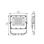 PROIETTORE A LED ACETE 20W CCT GR - KANLUX