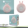 SVEGLIA/LAMPADA NOTTURNA A LED RGB CONIGLIO ROSA MARY S