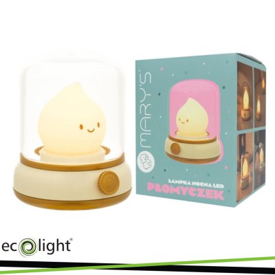 LAMPADA NOTTURNA A LED MARY S  FIAMMA GIALLA