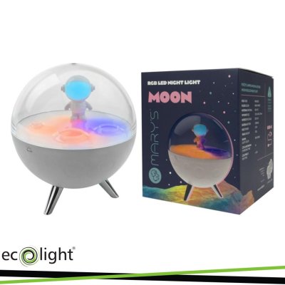 LAMPADA NOTTE MARY S LED RGB   MOON BIANCO