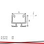 PROFILO IN ALLUMINIO FV 2MT