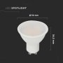 10W GU10 LED PLASTIC SPOTLIGHT-MILKY COVER 3000K