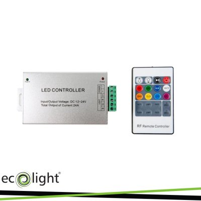 CONTROLLER RGB 12-24V 24A RF   20 PULSANTI