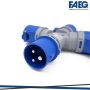 MOLTIPLICATORE INDUST. 1 SPINA 2P+T 16A E 3 PRESE 2P+T IP44