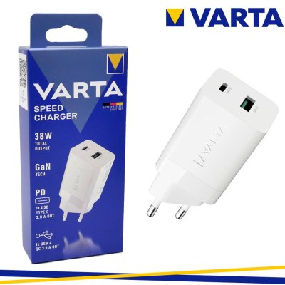 SPEED CHARGER 38W USB+USB-C    TECN. GAN FAST CHARGE