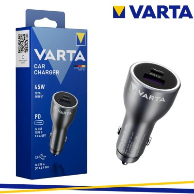 VARTA CAR CHARGER 45W USB+USB-C
