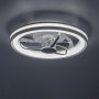FANRICIUS,IND.FAN-ASSISTED,LED40W,SILVER CCT 3000-4000-6500K