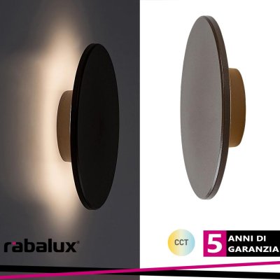 RUST,OUTD.WALL, LED15W, D22CM, BROWN CCT (3000-4000-6500K)