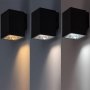 URFA,OUTD.WALL, 9W, H11,5CM,BLACK,SQUARE