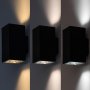 URFA,OUTD.WALL, 18W, H16CM, BLACK,SQUARE